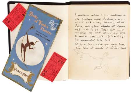 Lot 886 - JOHNNY DEPP “JAMES BARRIE” FINDING NEVERLAND HERO BOOK