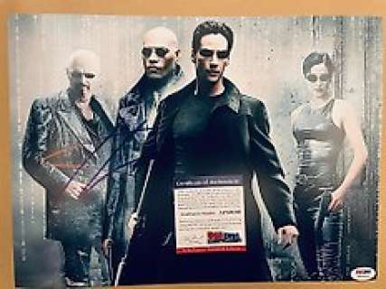 The Matrix | The Matrix - Signed by Keanu Reeves (Neo) - with PSA/DNA Certification - No Reserve! | Catawiki