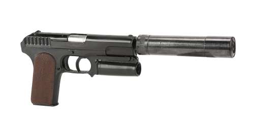 KINGSMAN: THE SECRET SERVICE (2014) - Lot 736 - Stunt Kingsman Pistol with Silencer