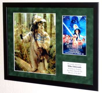 Star Wars Episode Vi: Return of the Jedi | Star Wars Episode VI: Return of the Jedi - Mike Edmonds (Logray) Premium Framed, signed, Certificate of Authenticity | Catawiki
