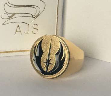 Star Wars - Jedi Order Obi Wan Kenobi Ring Surgical Steel + 24kt Gold plated | Catawiki
