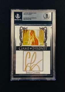 Game of Thrones - Emilia Clarke - Signed Trading Card - Beckett COA | Catawiki