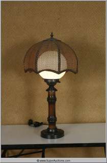Lot 507 - "Powder Blue" 2009 with "Patrick Swayze" Unique 1960‘s Table Lamp with Glass Globe and Mesh Shade us