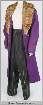Wool Coat with Fur Collar and Striped Pants Nairobi Trio {Ernie Kovacs} | Super Auctions