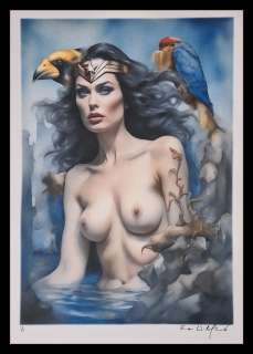 Wonder Woman - watercolor edition "Surreal Harmonies" by Emma Wildfang - Large size | Catawiki