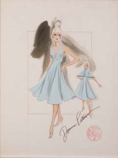 Lot 895 - Foul Play sketches of Goldie Hawn & Rachel Roberts