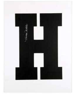 "Wheel of Fortune" Letter "H" Sign Autographed by Vanna White | Planet Hollywood Vault