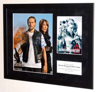 Sons of Anarchy - Charlie Hunnam & Katey Sagal (Jax & Gemma) Premium Framed, DOUBLE signed + COA