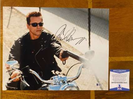 Terminator 2 Judgment Day - Arnold Schwarzenegger Signed 11x19" - Beckett COA | Catawiki