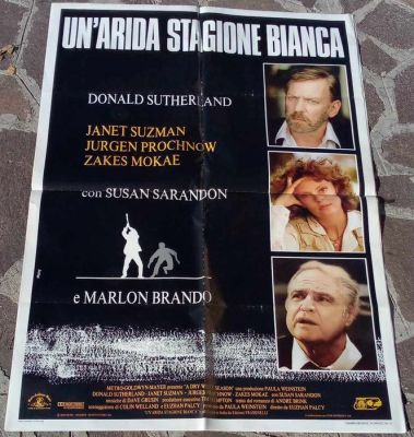 Donald Sutherland - A Dry White Season - UN’ARIDA STAGIONE BIANCA | Catawiki