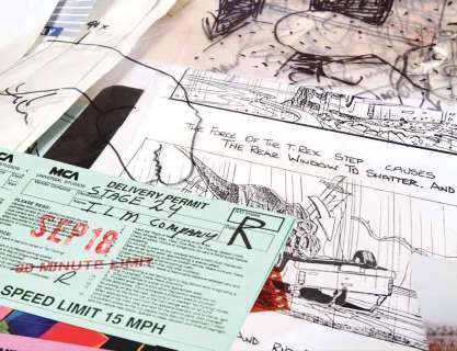 Huge archive of Jurassic Park and The Lost World: Jurassic Park animation files and cellophane notes | Profiles in History