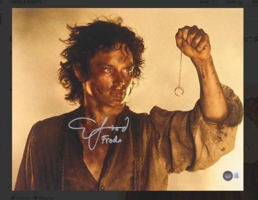 Lord of the Rings - Elijah Wood - Signed 28x35 cm Photo - with BECKETT COA | Catawiki