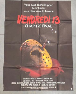 Friday the 13th: The Final Chapter - Vendredi 13 Chapitre Final - 160x120 cm | Catawiki