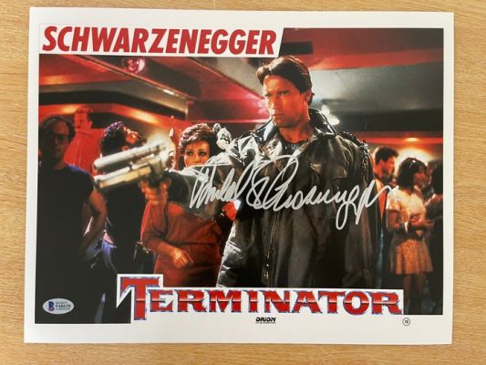 The Terminator - Arnold Schwarzenegger Signed 14x11" (35.6 × 27.9 cm) Photo – Beckett BAS COA | Catawiki