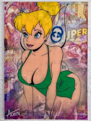 Alvin Silvrants - Sexy Tinkerbell Gucci - High Gloss straight edge painting | Catawiki