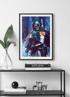 Star Wars-saga - Boba Fett - Mandalorian by Fransman ART 1972 - Star Wars: The Mandalorian - Boba Fett | Catawiki