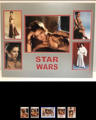 Star Wars - Return of the Jedi - Carrie Fisher (+) Princess Leia - Signed, Carded Display - COA | Catawiki