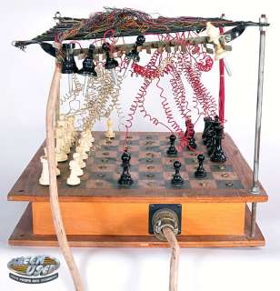 Christopher Lloyd "Doc Brown" 1950s style chess set from Back to the Future III | ScreenUsed