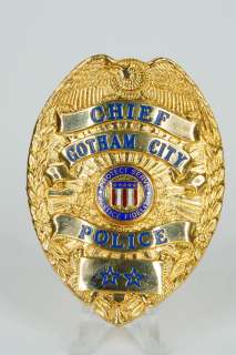 Batman Prop Gotham City Police Chief Badge W/COA | GWS Auctions