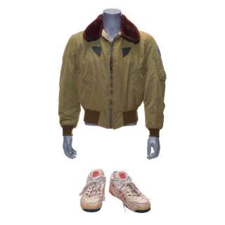 FOREVER YOUNG (1992) - Lot #1136 : Captain Daniel McCormick‘s (Mel Gibson) Screen-matched Aviator Jacket and Sneakers