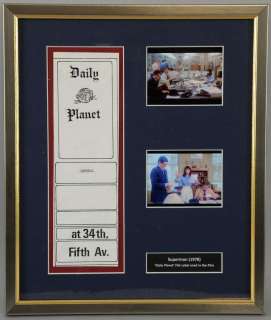 Superman (1978) A prop ’Daily Planet’ file label used in the office scenes of the film, framed… | Ewbank’s