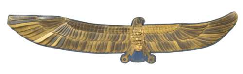 Lot 507 - YUL BRYNNER METAL "FALCON" ARMOUR FROM THE TEN COMMANDMENTS WITH A COLOR PHOTOGRAPH (WITH DVD AND COLOR STILL)