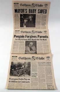 Batman Returns Gotham Globe Newspaper Props | Premiere Props