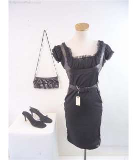 Lot 158 - Uptown Girls Roma (Heather Locklear) Black dress costume with purse and shoes