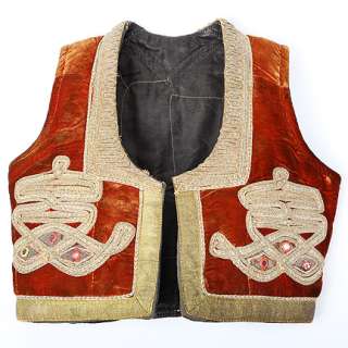 THE DOORS - Pamela Courson (Meg Ryan) Rust Velvet Indian Peasant Vest