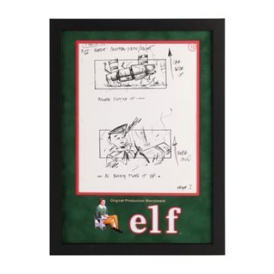 Elf | Production-Used Storyboard - Buddy Picks It Up | Propstore (Buy Now)