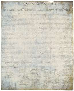Lot 591 - Screen-used Declaration of Independence from National Treasure.