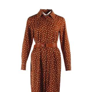 House of Gucci Patrizia Reggiani Lady Gaga Screen Worn Dress & Belt Ch 7B Sc 15B | VIP Fan Auctions