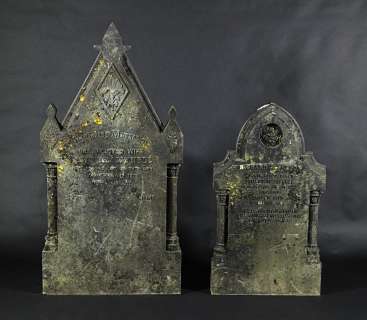 The Woman in Black | Richard Alfreton & Agatha Mynell Gravestones | Propstore