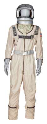 Lot 887 - THE TWILIGHT ZONE AND THE OUTER LIMITS: WILLIAM SHATNER AND OTHERS WORN SPACESUIT WITH HELMET (WITH DVD)