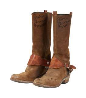James Arness | "Gunsmoke" "Marshal Matt Dillon" Signed Western Boots and Spurs | Julien’s