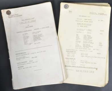 ESTATE OF DAVE PROWSE - WEDNESDAY PLAY X2 BBC PRODUCTION SCRIPTS | Auctioneum Ltd