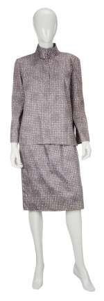 Lot 785 - Greta Garbo | Purple And Grey Ensemble