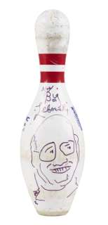 The Big Lebowski | Jeff Bridges "Jeffrey ’The Dude’ Lebowski" Signed and Illustrated Bowling Pin (B) | Julien’s