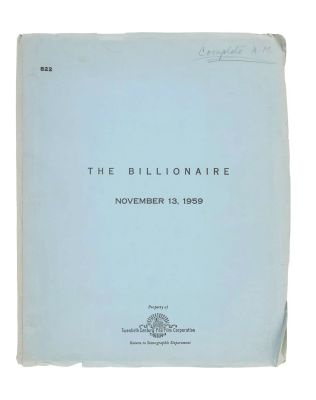 Marilyn Monroe | Lot #50 - 1959 Arthur Miller Annotated Script from “Let’s Make Love” | Julien’s