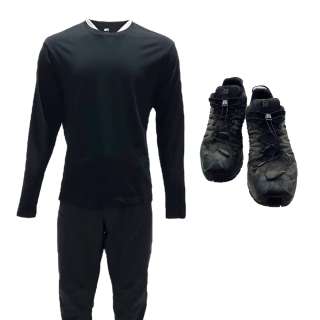 The Terminal List James Reece Chris Pratt Screen Worn Long Sleeve Shirt, Zip-Front Pants & Draw String Athletic Shoes Ep 103 - Lot #53 - The Terminal List James Reece Chris Pratt Screen Worn Long Sleeve Shirt, Zip-Front Pants & Draw String… | VIP Fan Auctions