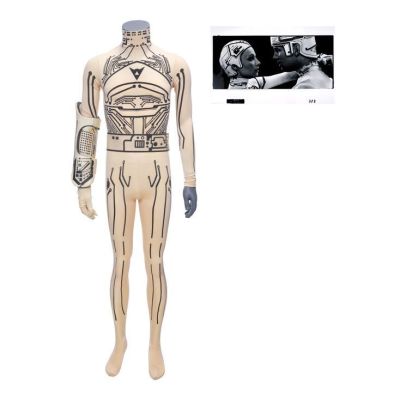 TRON (1982) - Lot #408 : Kevin Flynn‘s (Jeff Bridges) Program Costume Components with Neutral Program Bracer and Kodalith