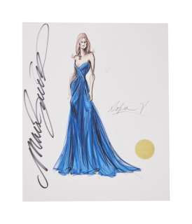 Lot 1217 - Sofia Vergara | Mark Zunino Signed Costume Sketch