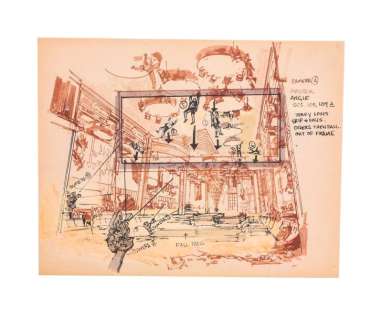 Lot 17 - Irwin Allen | "The Poseidon Adventure" Original Storyboard Illustration