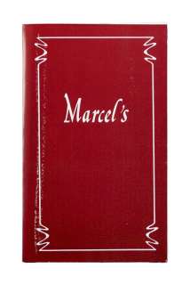 Lot 36 - Friends | Marcel‘s Restaurant Menu Prop Studio Made Reproduction (A)