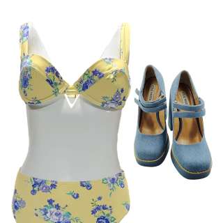 Bottoms Stella Rebecca’s Virginia Tucker Bathing Suit & High Heel Shoes | VIP Fan Auctions