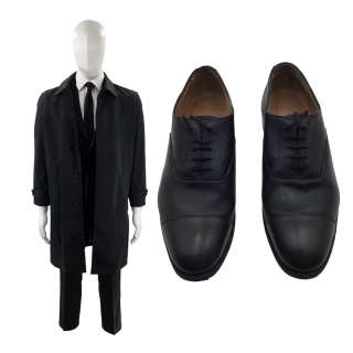 Saltburn Oliver Quick (Barry Keoghan) Screen Worn Oxfords, Overcoat, Suit Jacket, Suit Trousers, Dress Shirt & Tie Ch 46,48 Sc 146-152,158-161 | VIP Fan Auctions