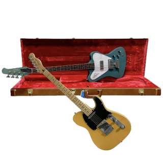 Lot #226: Road House Screen Used Case, Gibson Thunderbird Bass & Fender Electric Guitar