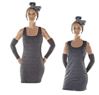 Lot 515 - "Santana" and "Brittany" silver performance dresses.