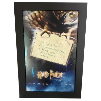 Harry Potter Franchise | Hogwarts Acceptance Letter Envelope Signed by Daniel Radcliffe, Rupert Grint, Tom Felton & Matthew Lewis – Harry Potter and the Sorcerer’s Stone (2001) | HeroProp