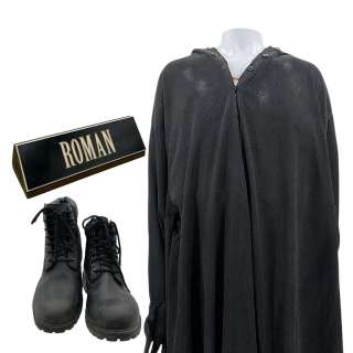 Scream VI Roman Bridger Screen Used Cloak, Bulletproof Vest, Boots & Name Sign | VIP Fan Auctions